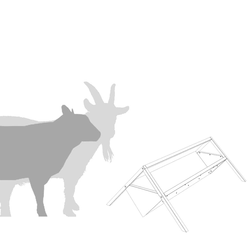 Abbeveratoio per bestiame Argento 111 x 76 x 38 cm 10 kg — foto 10 di 10