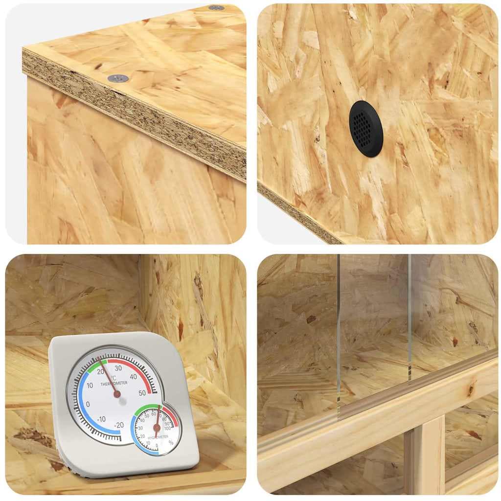 Terrario Marrone 80 x 40 x 40 cm OSB — miniatura 10 di 10