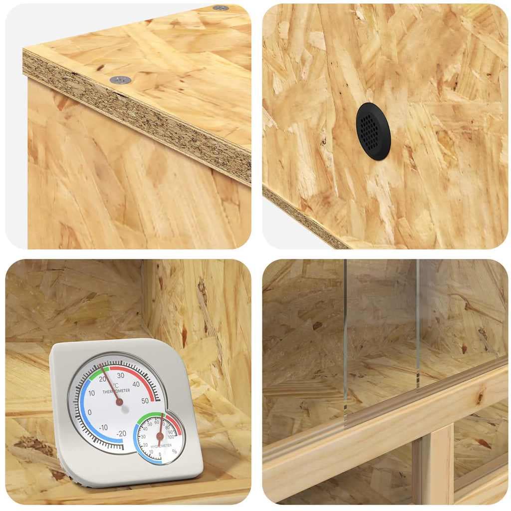 Terrario Marrone 60 x 30 x 30 cm OSB — miniatura 10 di 10