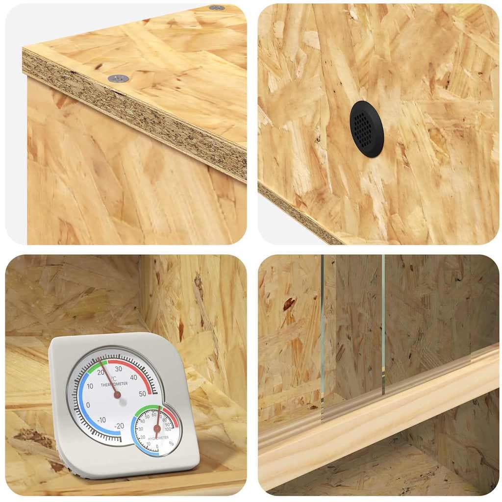 Terrario Marrone 50 x 50 x 80 cm OSB — miniatura 10 di 10