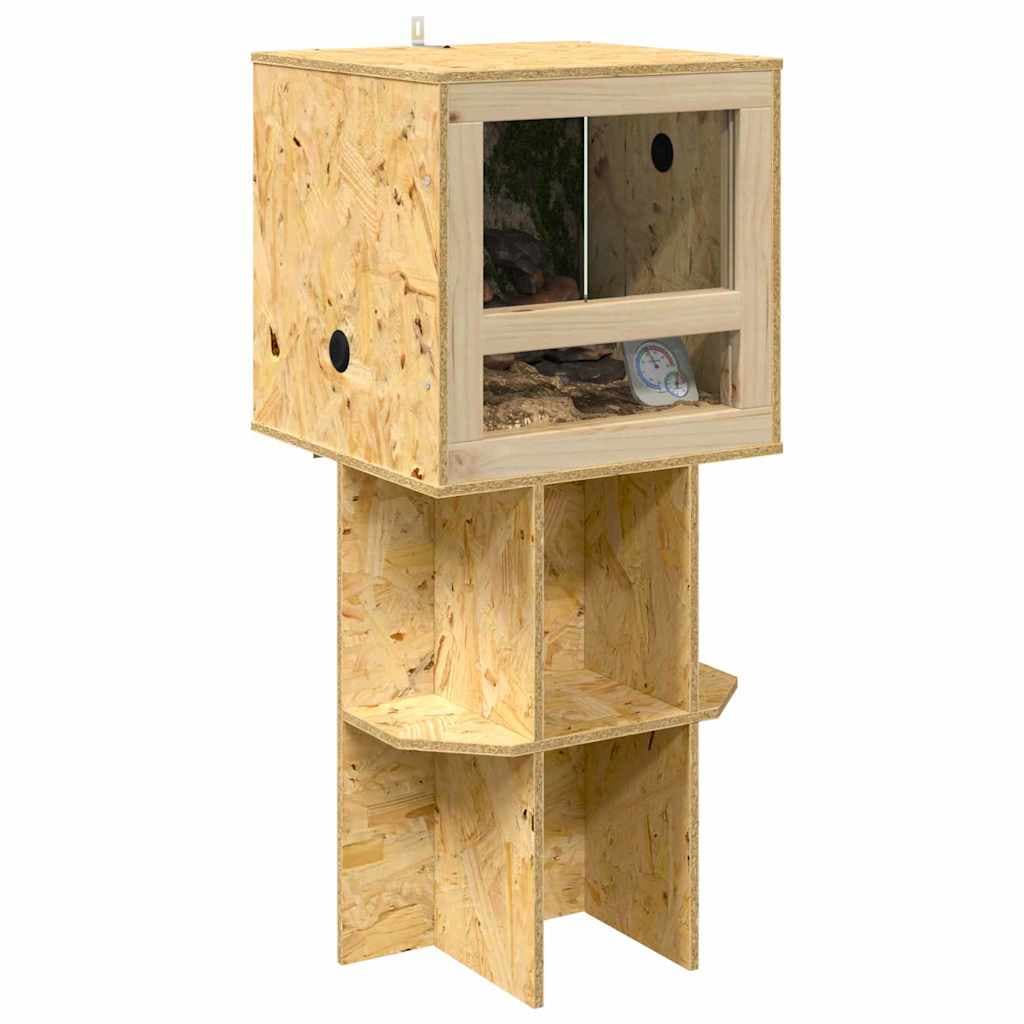 Base per Terrario con lo scaffale Marrone 40 x 40 x 50 cm OSB — miniatura 3 di 10