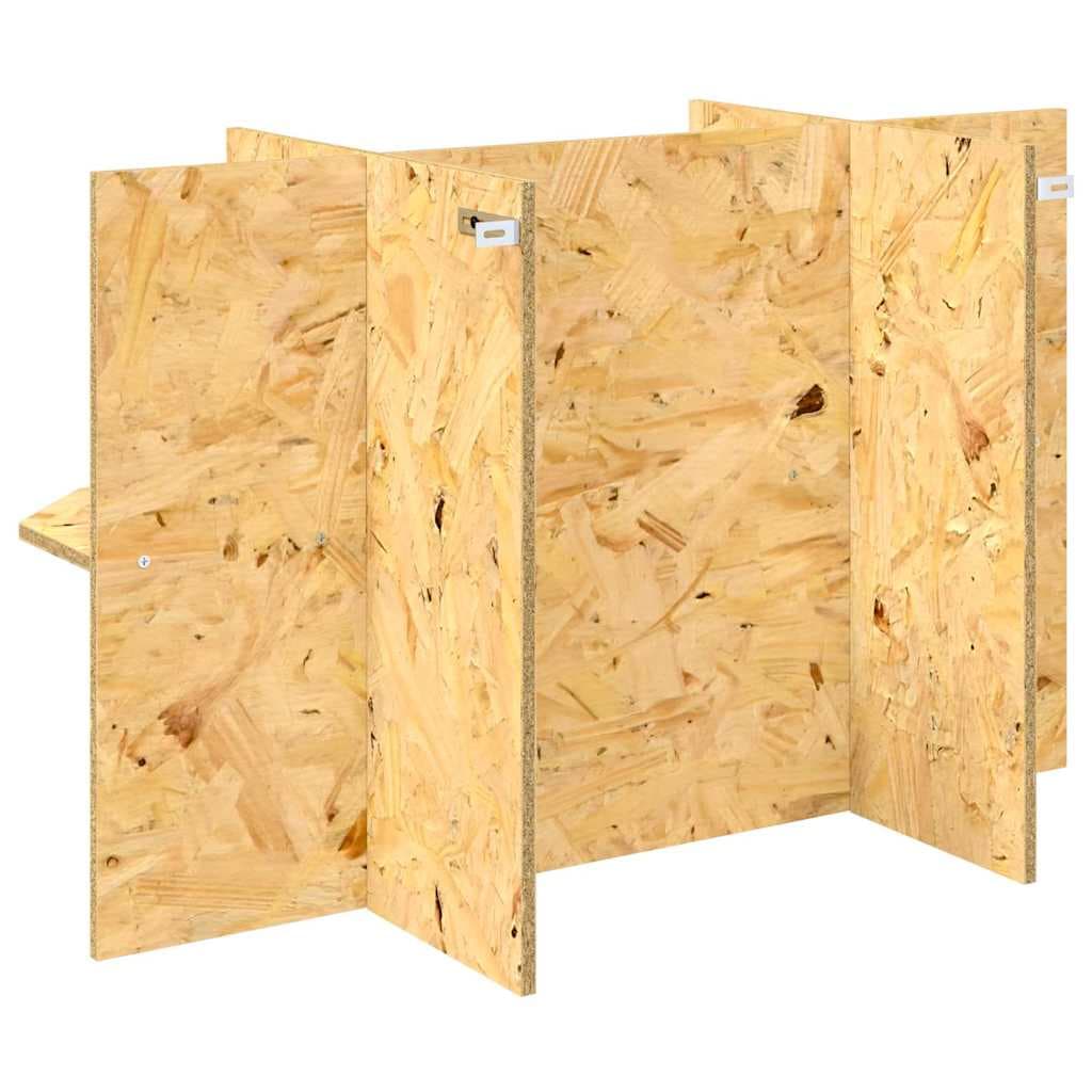 Base per Terrario con lo scaffale Marrone 80 x 40 x 50 cm OSB — miniatura 7 di 10