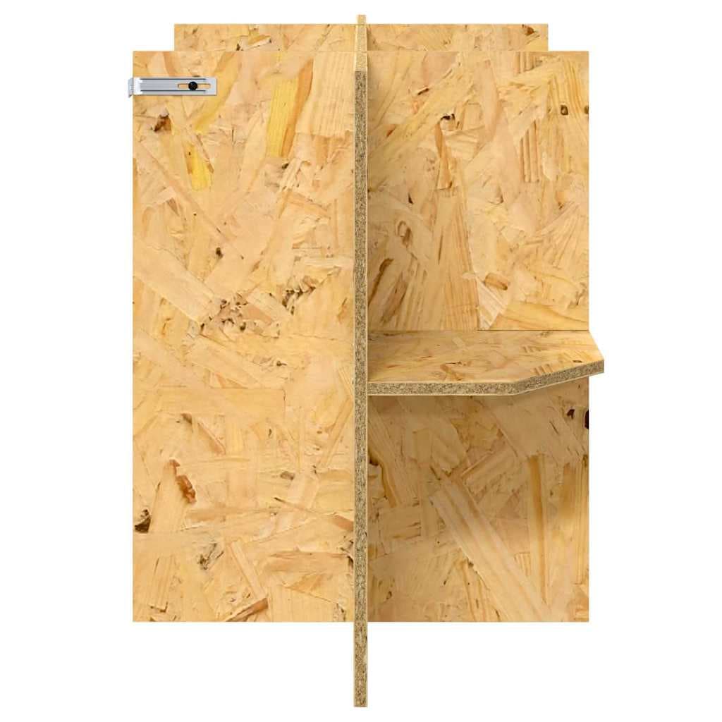 Base per Terrario con lo scaffale Marrone 80 x 40 x 50 cm OSB — miniatura 6 di 10
