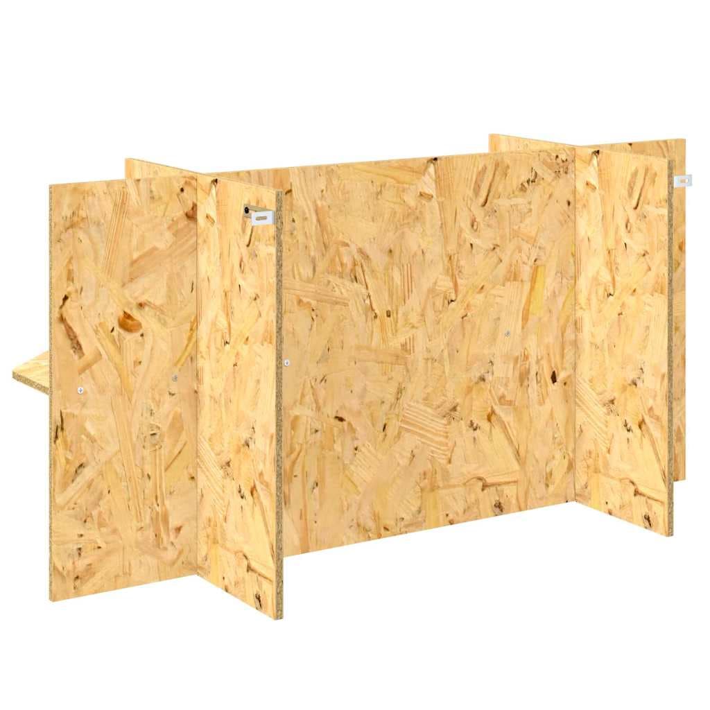 Base per Terrario con lo scaffale Marrone 100 x 40 x 50 cm OSB — miniatura 7 di 10