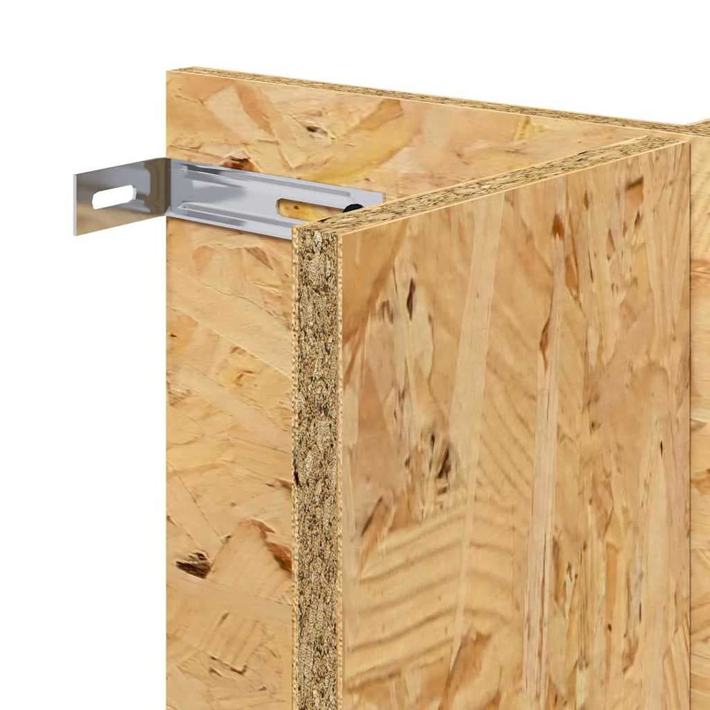 Base per Terrario con lo scaffale Marrone 60 x 30 x 50 cm OSB — miniatura 10 di 10