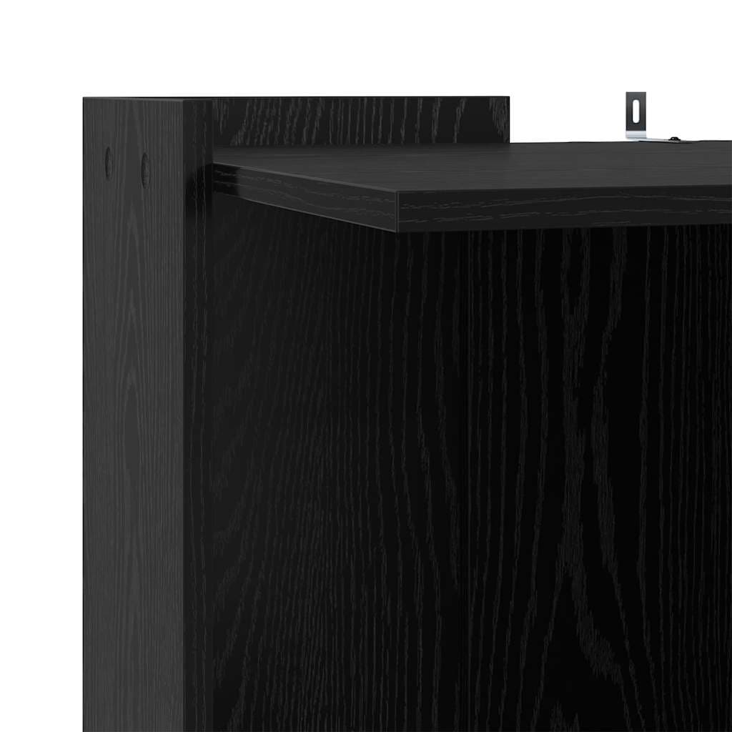 Rifugio per lettiera per gatti Rovere nero 53 x 53 x 51 cm — miniatura 7 di 10