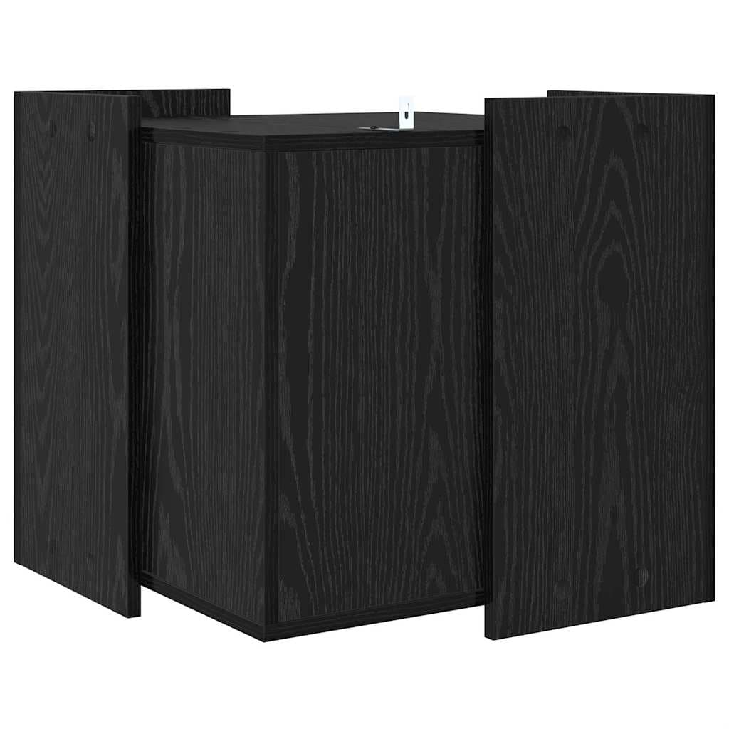 Rifugio per lettiera per gatti Rovere nero 53 x 53 x 51 cm — miniatura 6 di 10