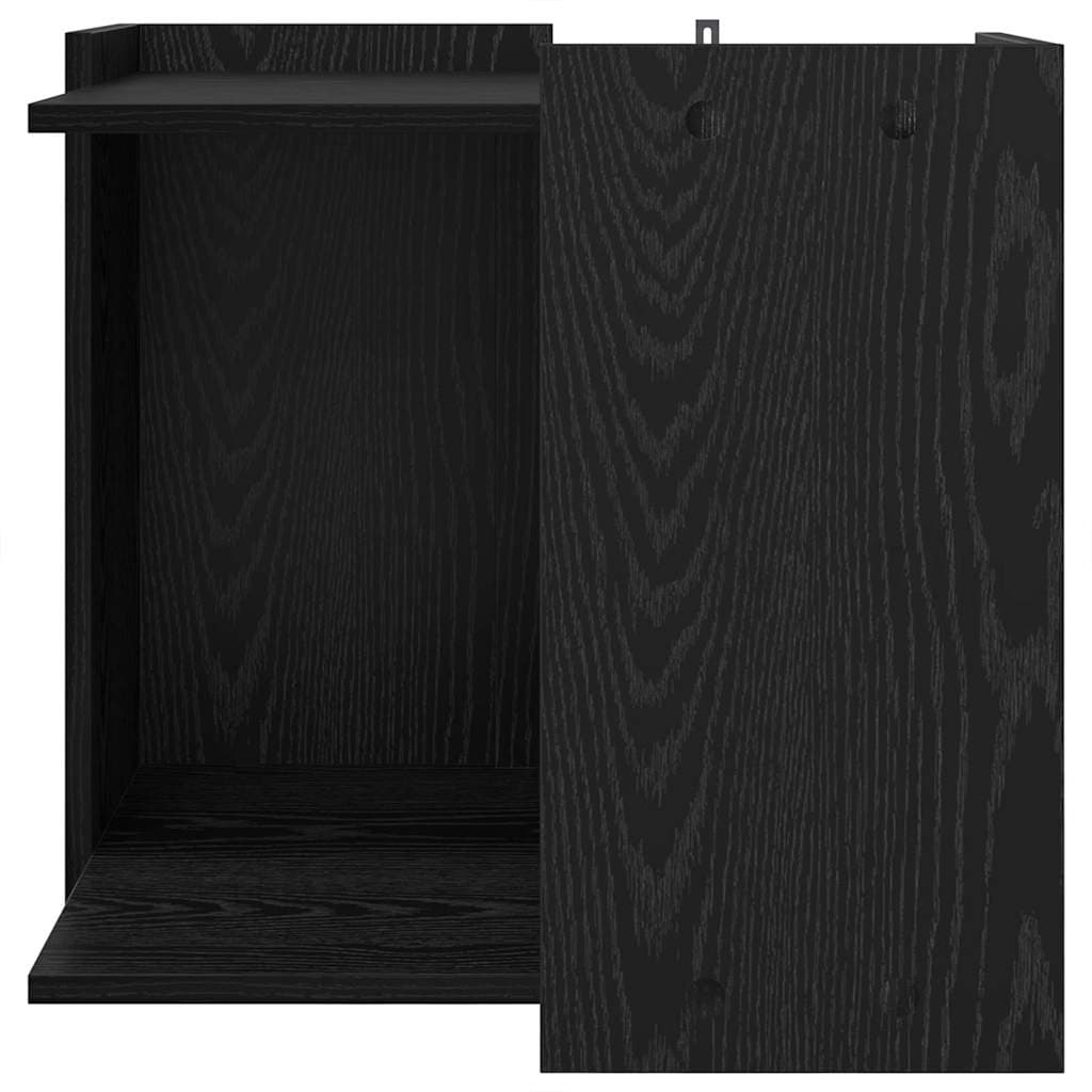 Rifugio per lettiera per gatti Rovere nero 53 x 53 x 51 cm — miniatura 4 di 10