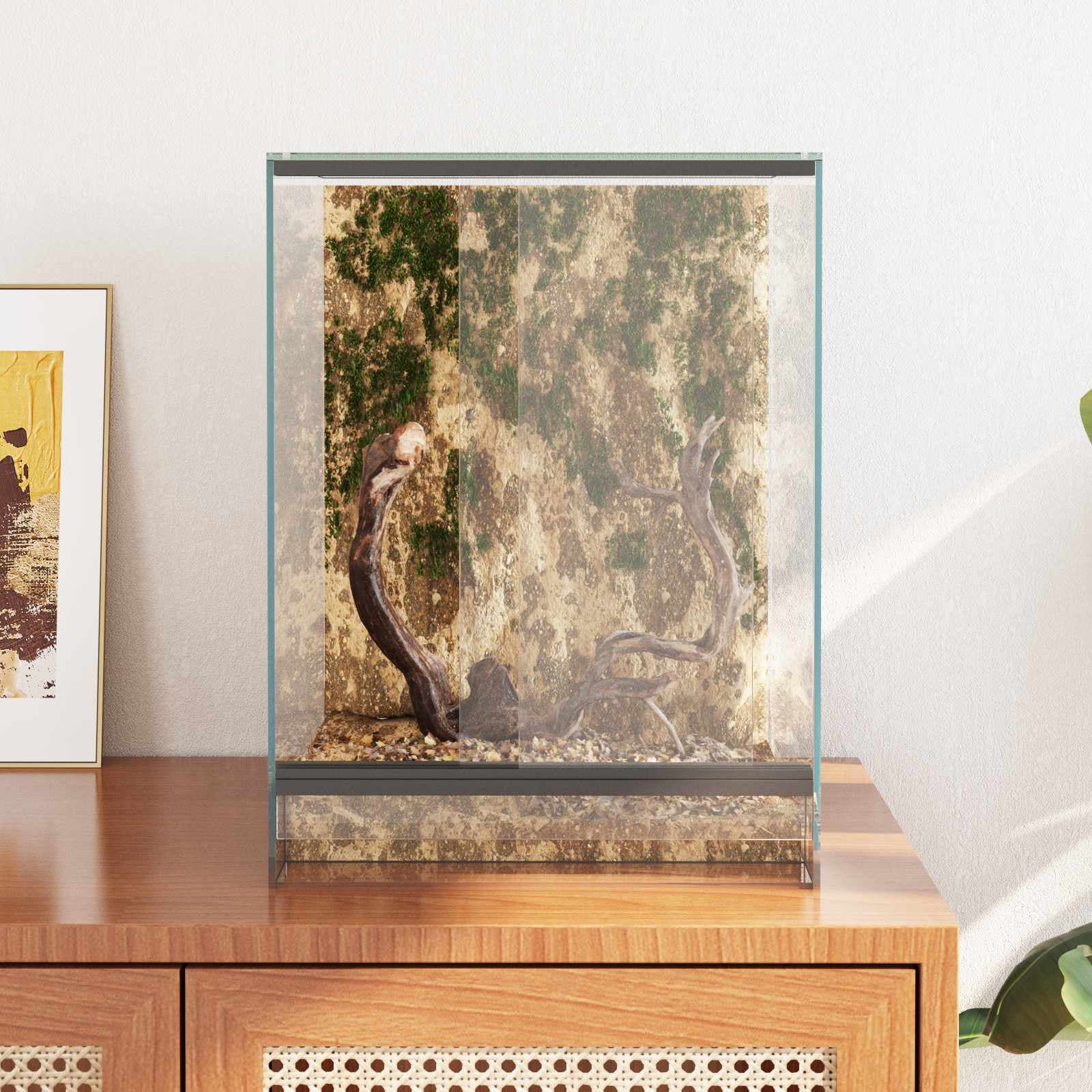 Terrario con archiviazione Trasparente 30 x 30 x 40 cm Vetro — miniatura 4 di 10