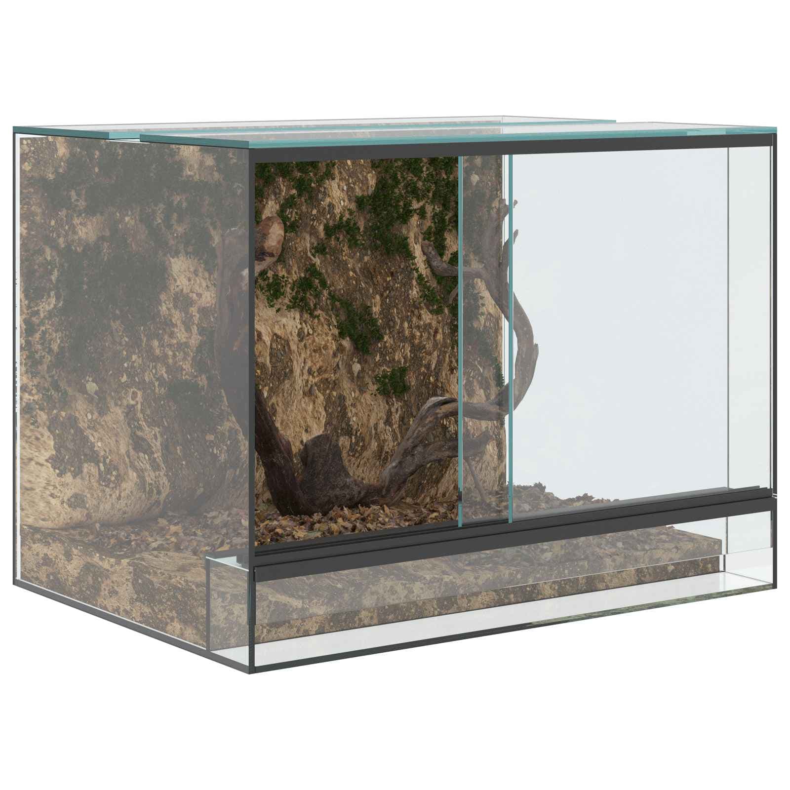 Terrario con archiviazione Trasparente 40 x 30 x 30 cm Vetro — miniatura 3 di 10