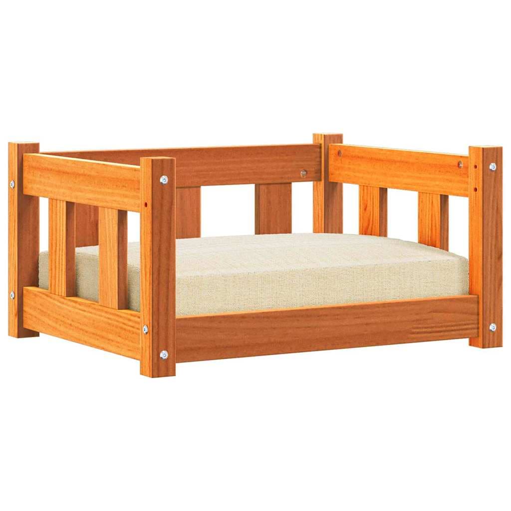 Letto per Cani 55 x 45 x 28 cm Legno Massello di Pino — foto 3 di 10