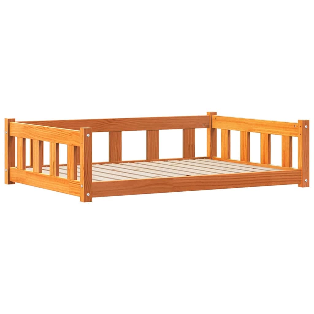 Letto per Cani 100 x 70 x 28 cm Legno Massello di Pino — foto 2 di 10