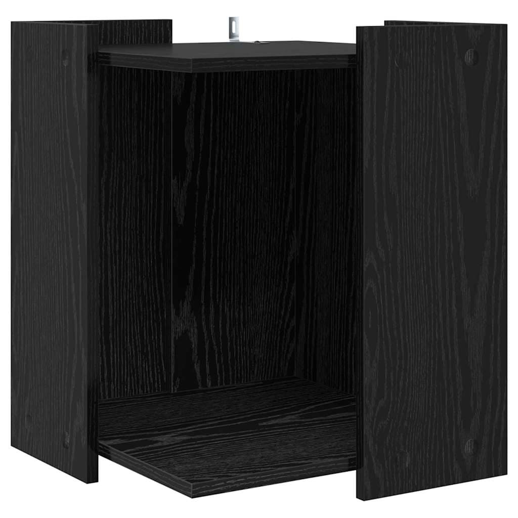 Rifugio per lettiera per gatti Rovere Nero 42 x 42 x 51 cm — miniatura 2 di 10