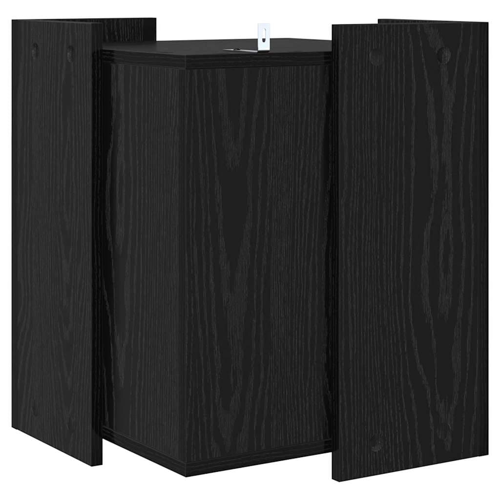 Rifugio per lettiera per gatti Rovere Nero 42 x 42 x 51 cm — miniatura 7 di 10