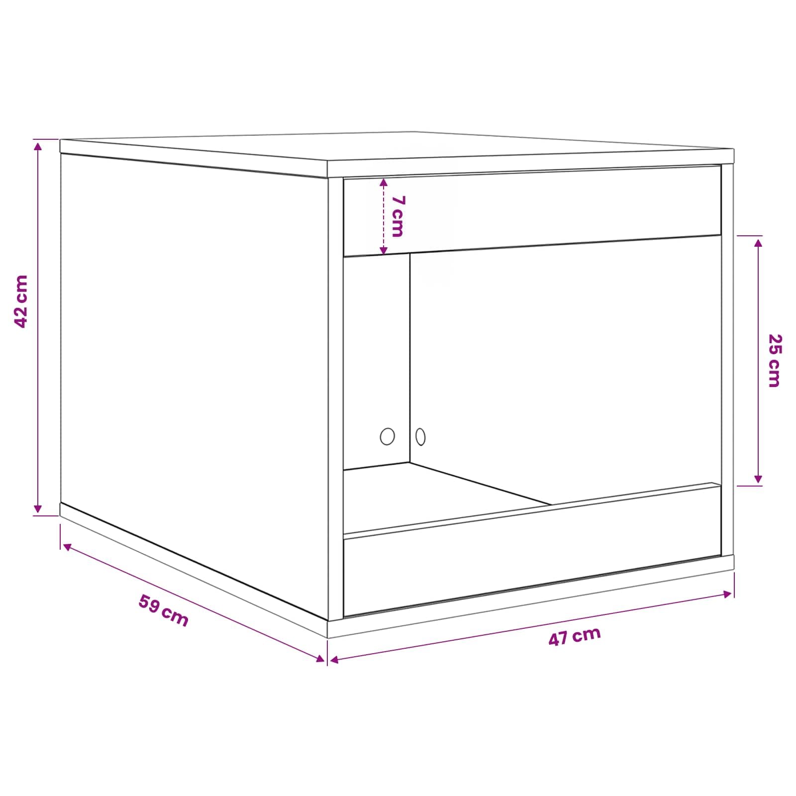 Rifugio per lettiera per gatti Rovere Nero 47 x 59 x 42 cm — foto 10 di 10