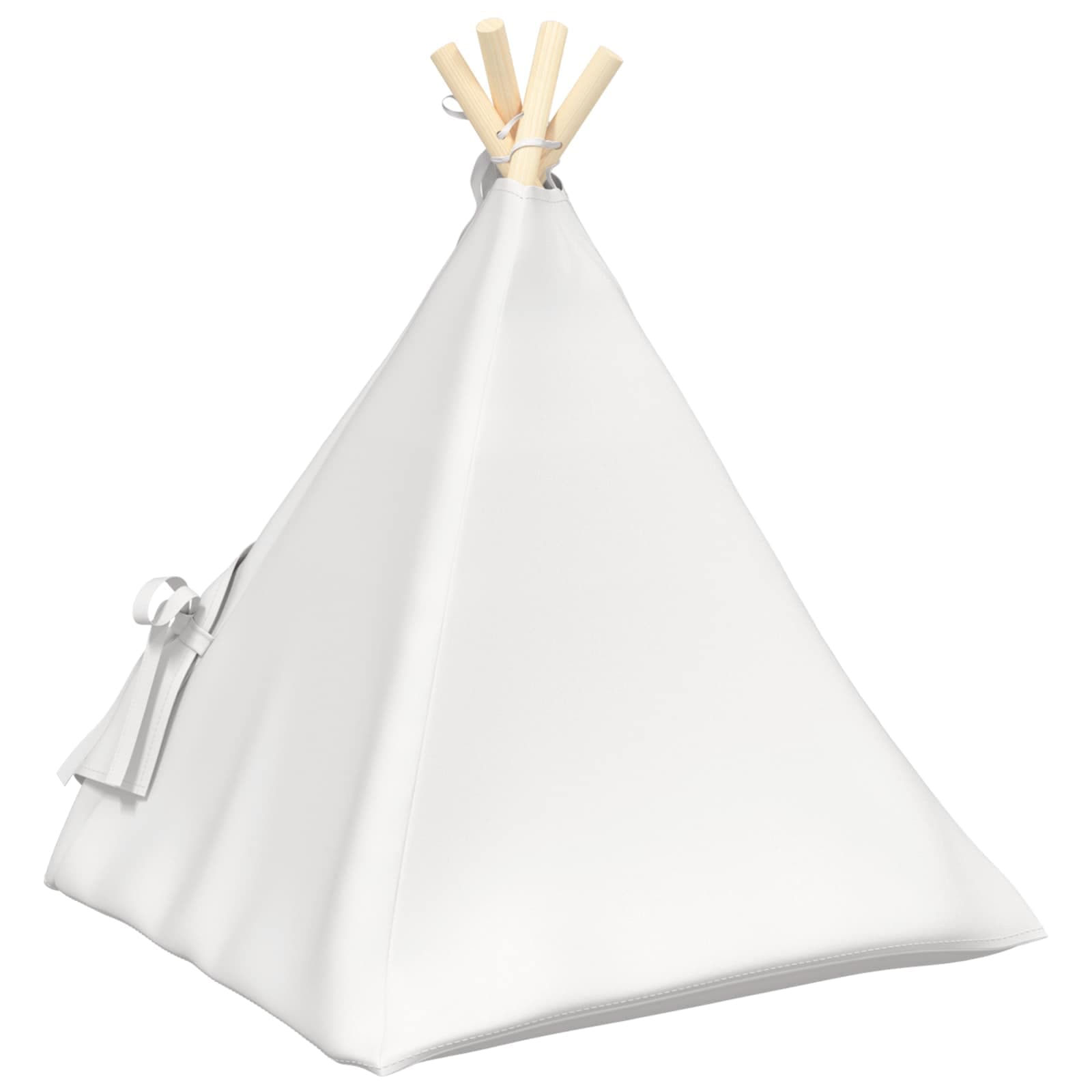 Tenda per animali con cuscino Bianco 50 x 50 x 60 cm Poliestere — miniatura 7 di 10