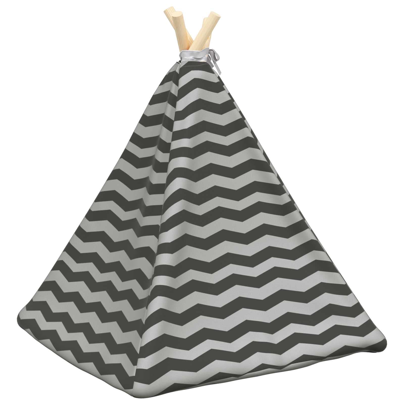 Tenda per animali con cuscino Bianco e Grigio 50 x 50 x 60 cm — miniatura 7 di 10
