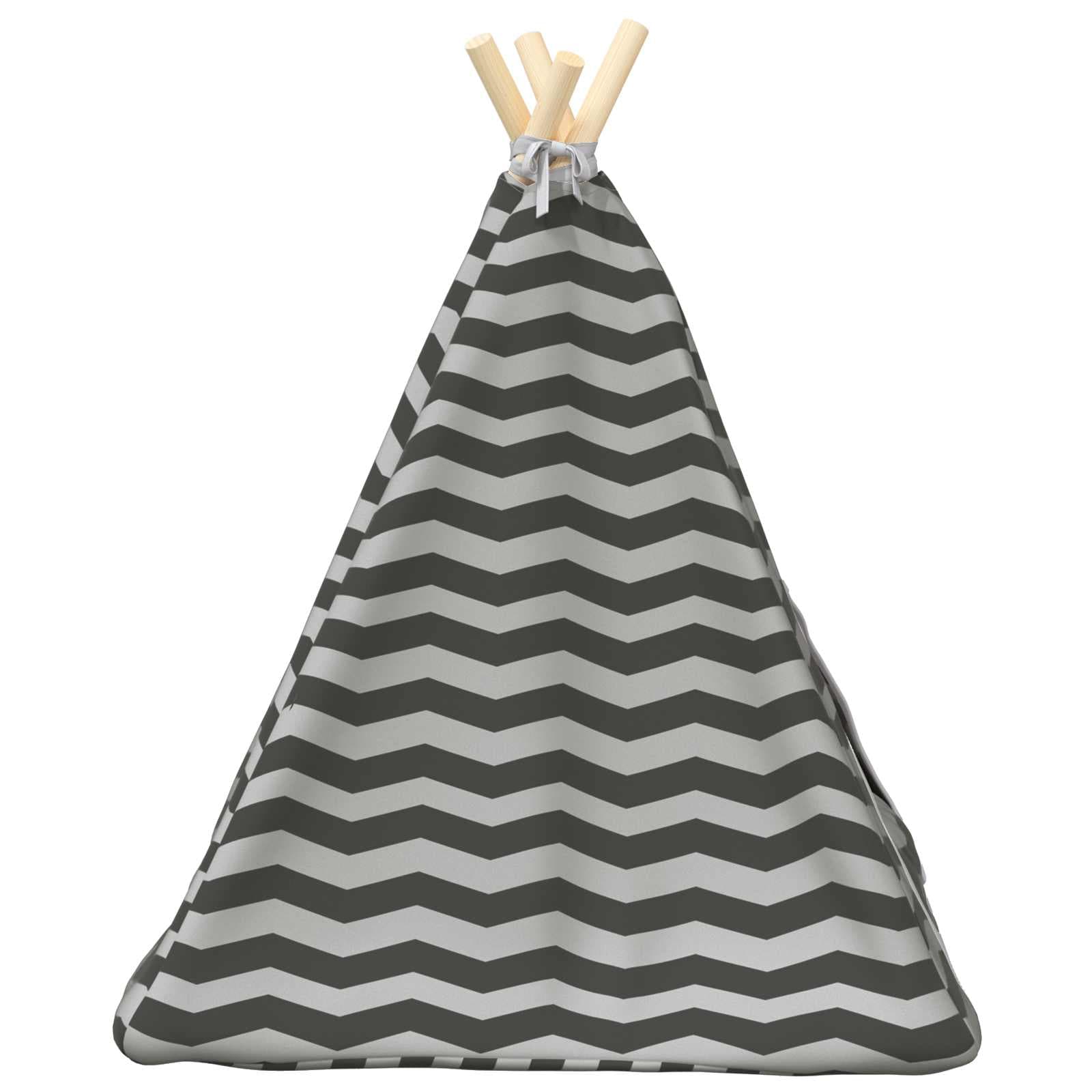 Tenda per animali con cuscino Bianco e Grigio 50 x 50 x 60 cm — miniatura 6 di 10