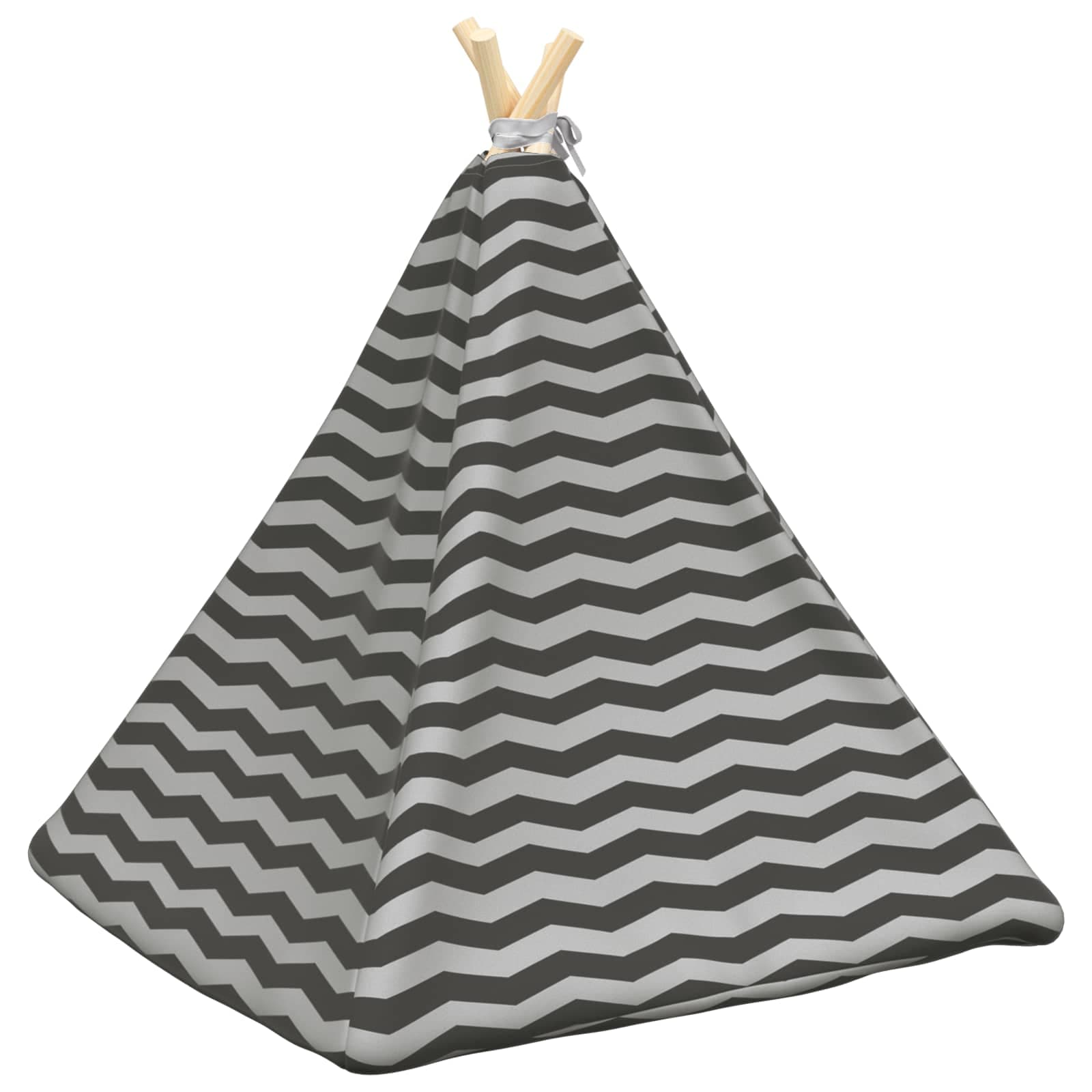 Tenda per animali con cuscino Bianco e Grigio 60 x 60 x 70 cm — miniatura 7 di 10
