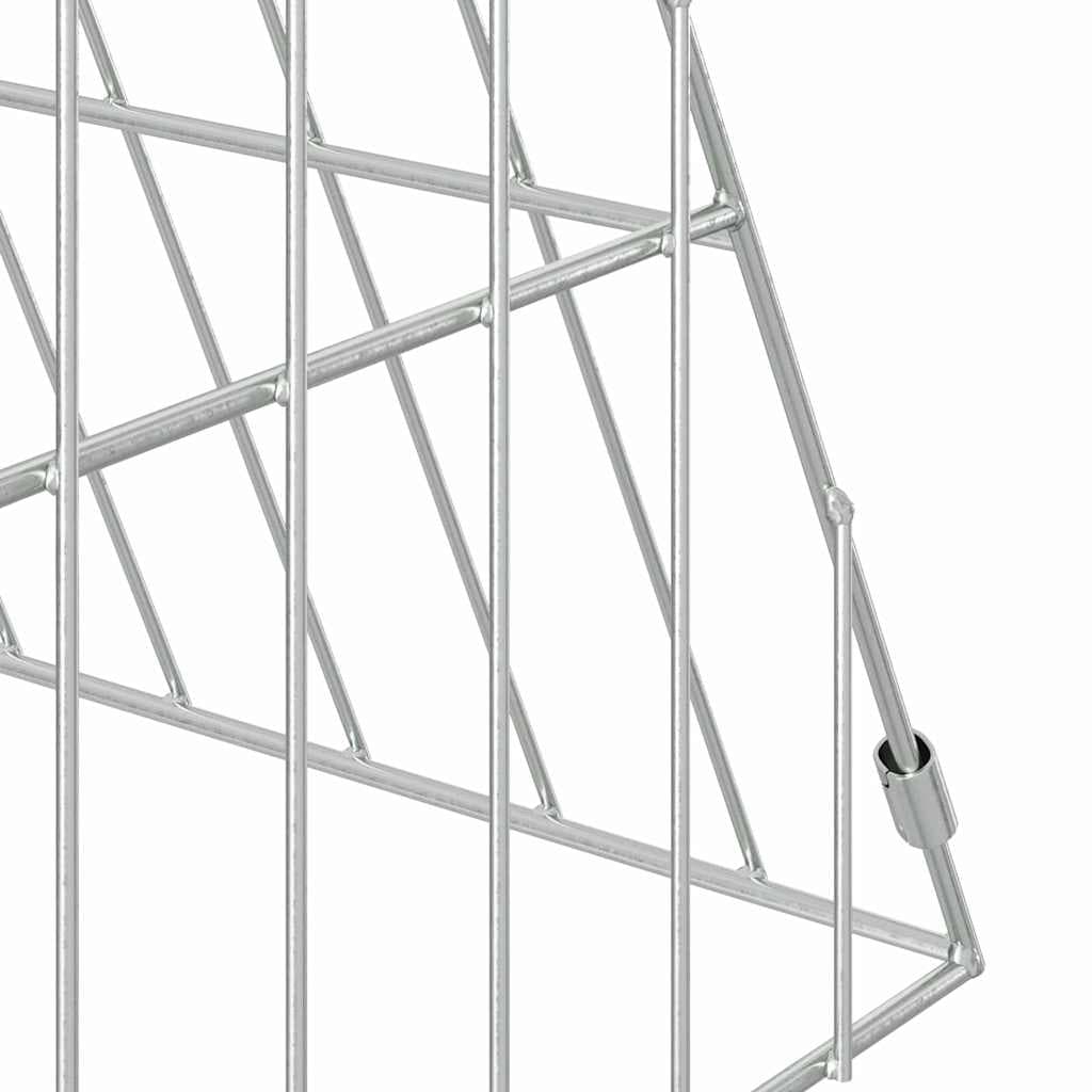 Gabbia per Conigli Argento 215 x 55 x 55 cm Acciaio zincato — miniatura 9 di 10