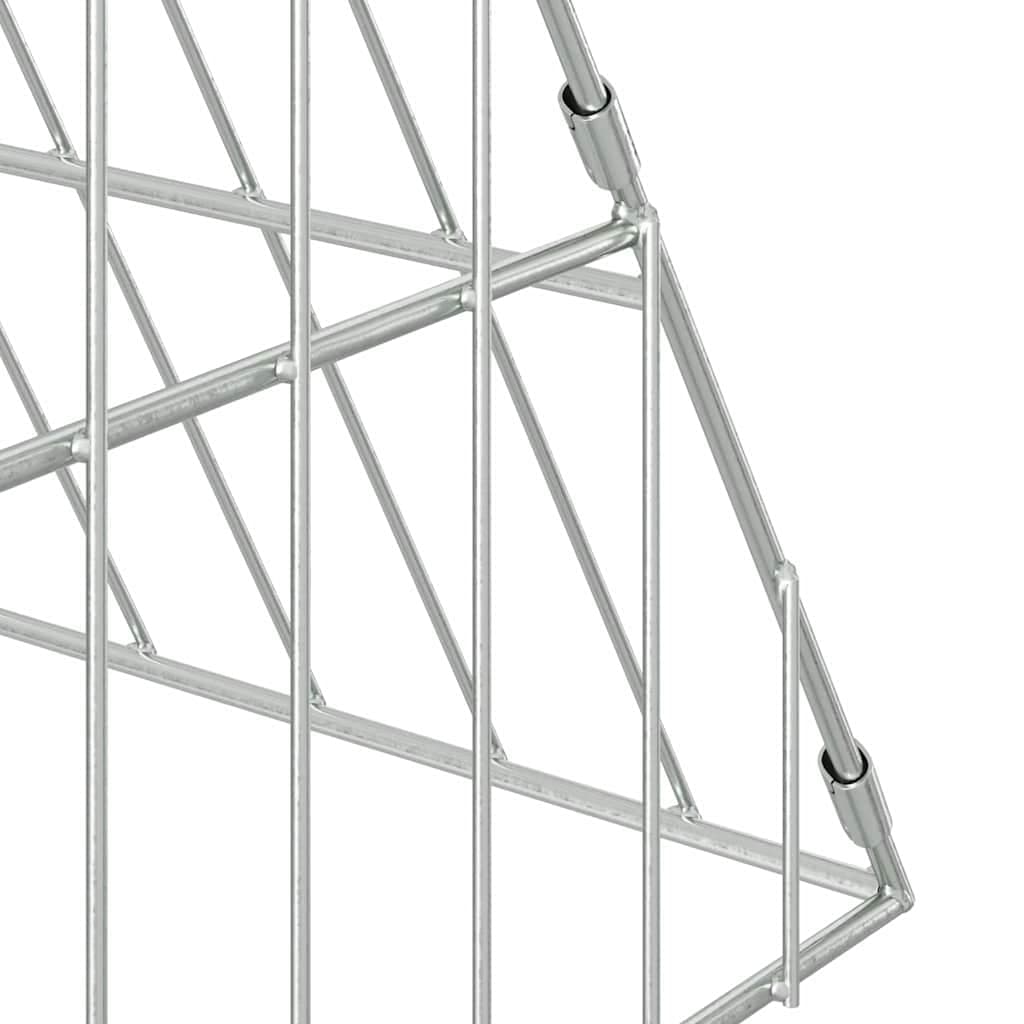 Gabbia per Conigli Argento 110 x 100 x 85 cm Acciaio zincato — miniatura 9 di 10
