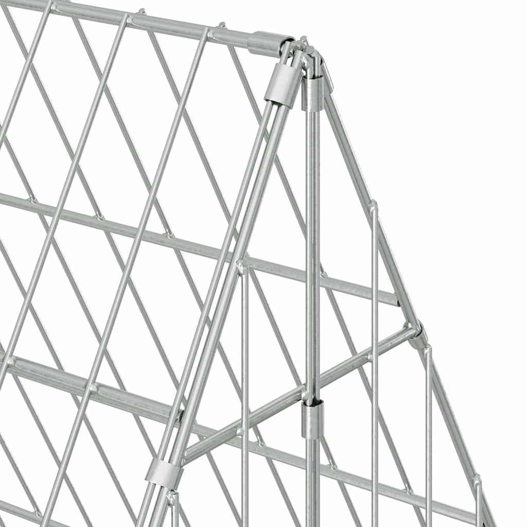 Gabbia per Conigli Argento 110 x 100 x 85 cm Acciaio zincato — miniatura 10 di 10