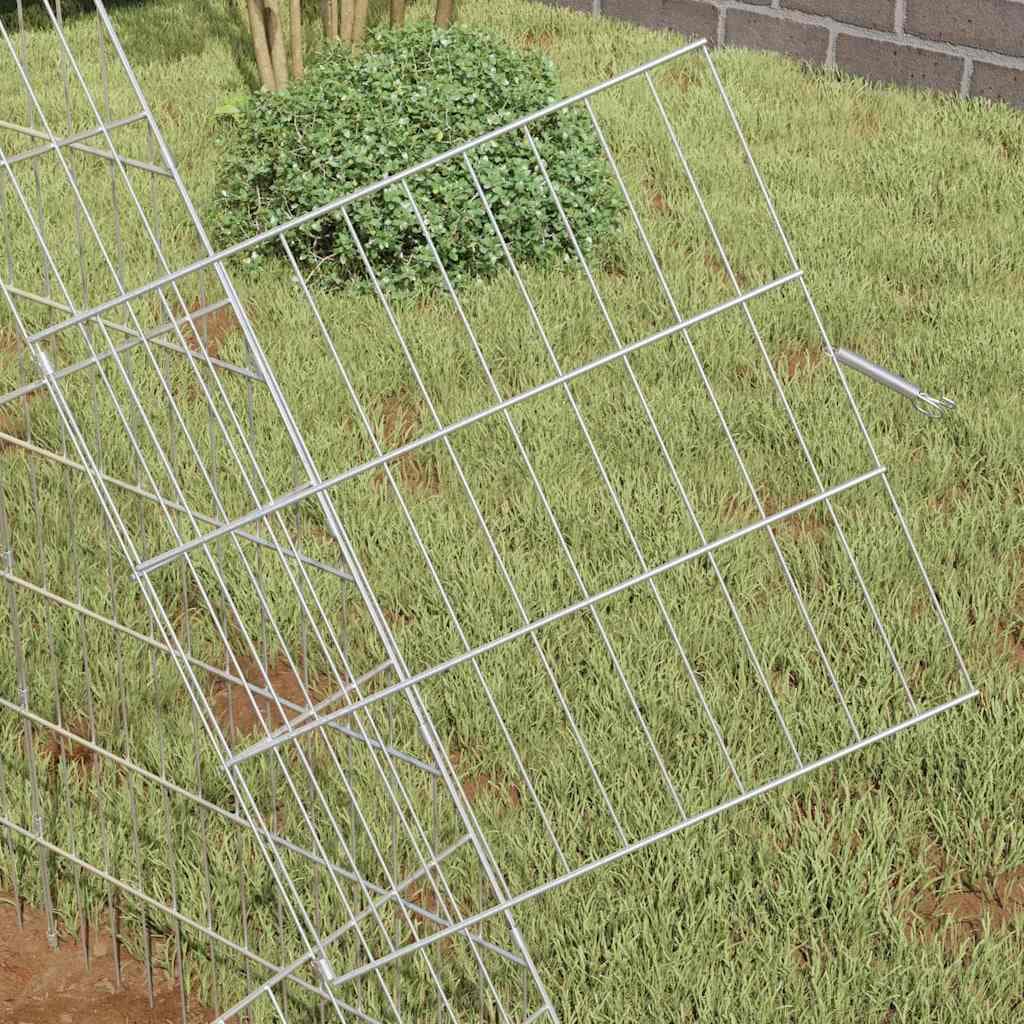 Gabbia per Conigli Argento 110 x 100 x 85 cm Acciaio zincato — miniatura 4 di 10