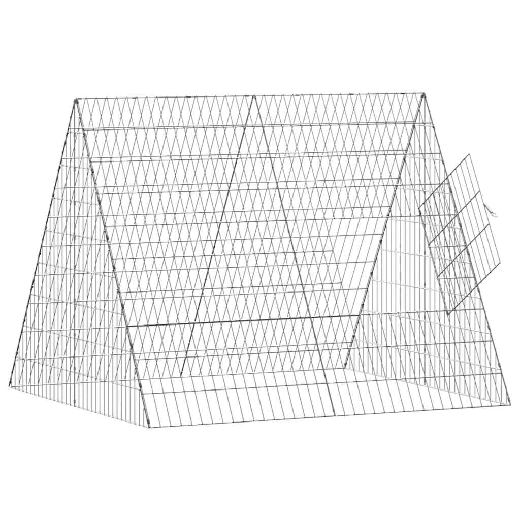 Gabbia per Conigli Argento 110 x 100 x 85 cm Acciaio zincato — miniatura 5 di 10