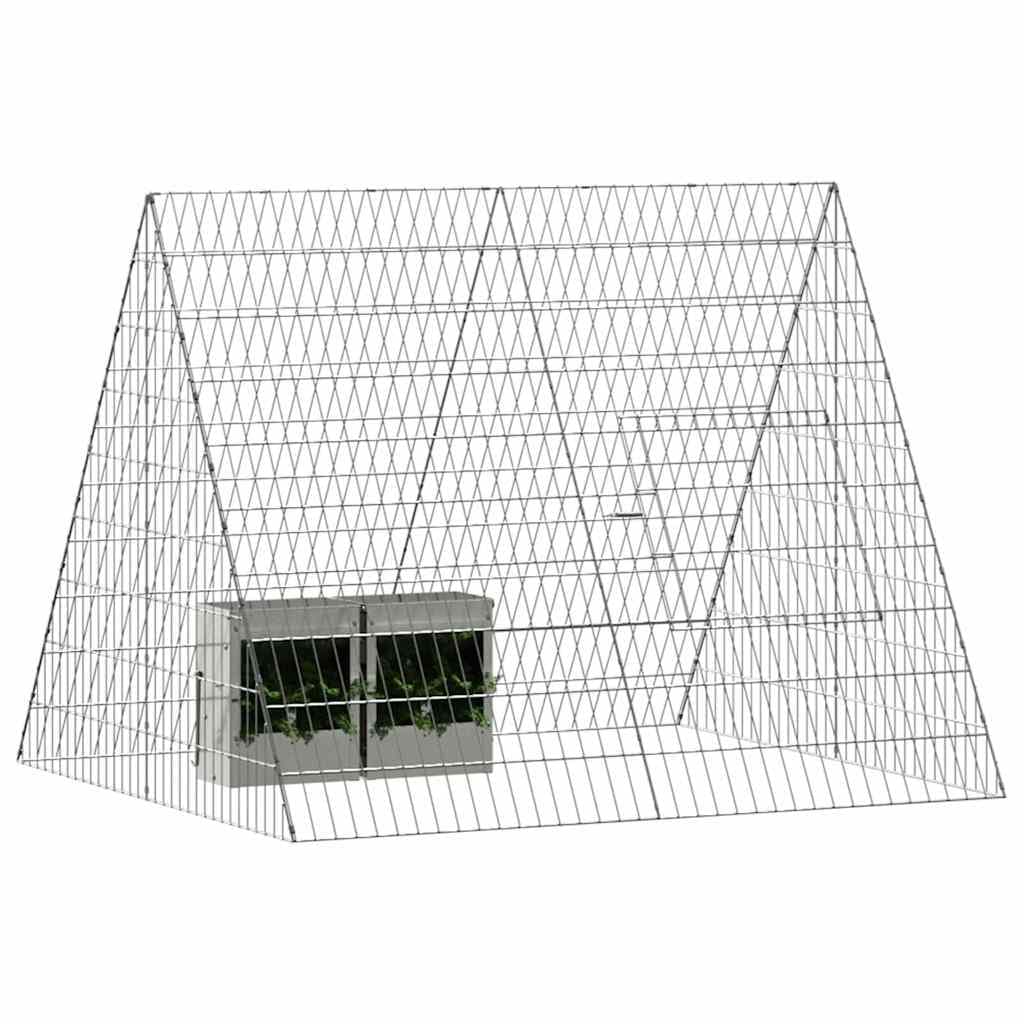 Gabbia per Conigli Argento 110 x 100 x 85 cm Acciaio zincato — miniatura 3 di 10