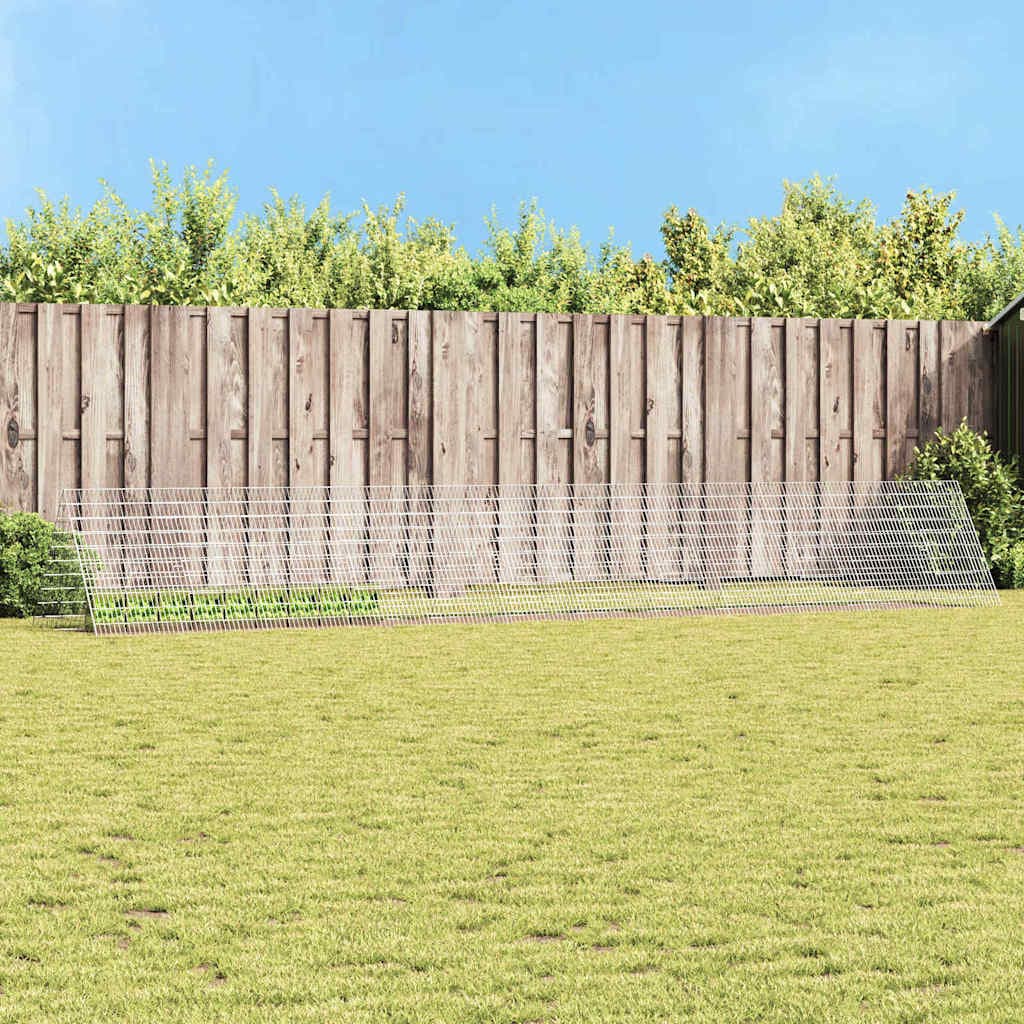 Gabbia per Conigli Argento 650 x 100 x 85 cm Acciaio zincato