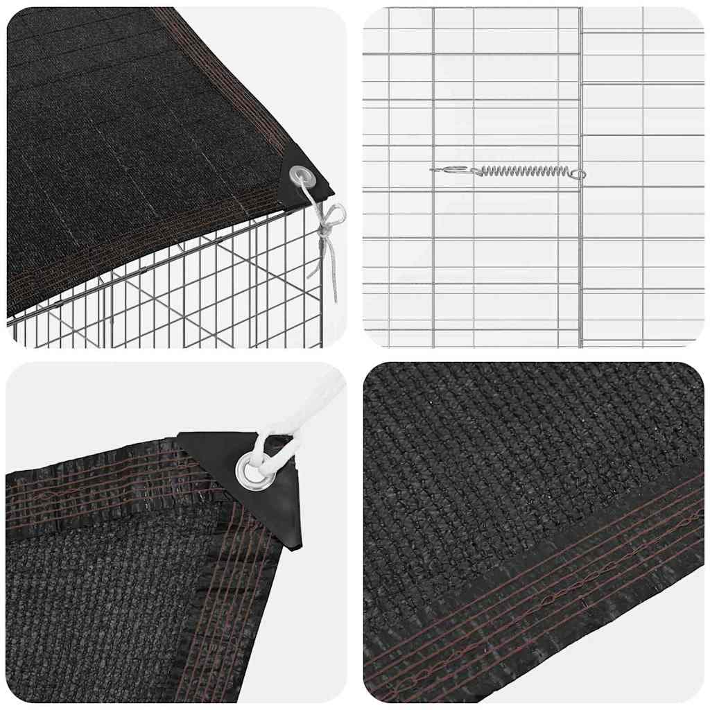 Gabbia per Conigli Argento 100 x 78 x 78 cm Acciaio zincato — miniatura 10 di 10