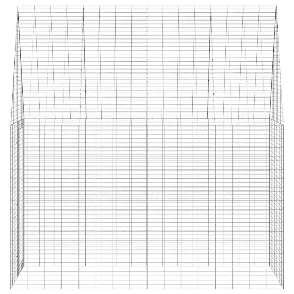 Gabbia per Conigli Argento 200 x 100 x 210 cm Acciaio zincato — miniatura 7 di 10