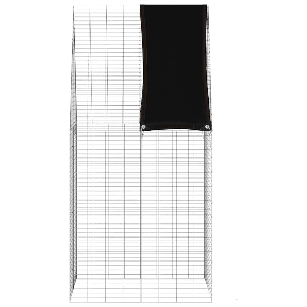 Gabbia per Conigli Argento 100 x 100 x 210 cm Acciaio zincato — miniatura 8 di 10