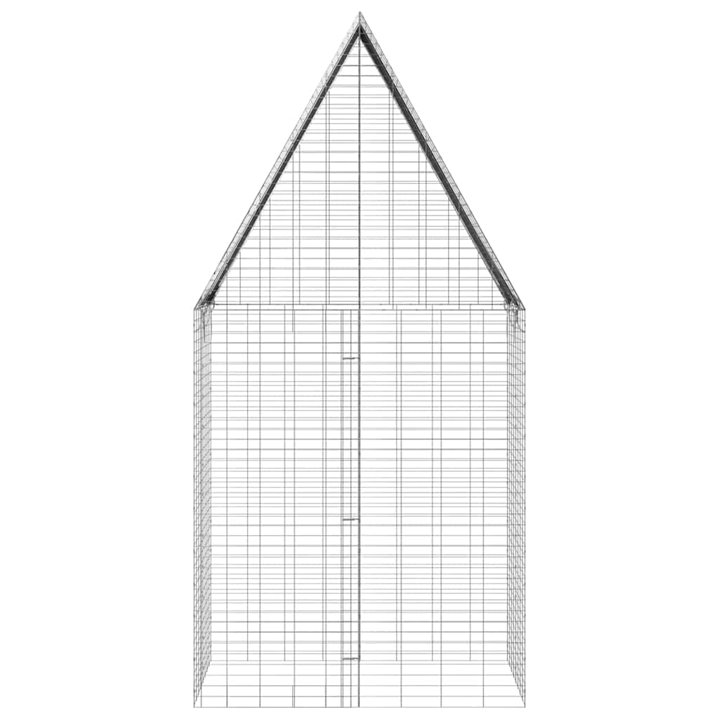 Gabbia per Conigli Argento 100 x 100 x 210 cm Acciaio zincato — miniatura 9 di 10