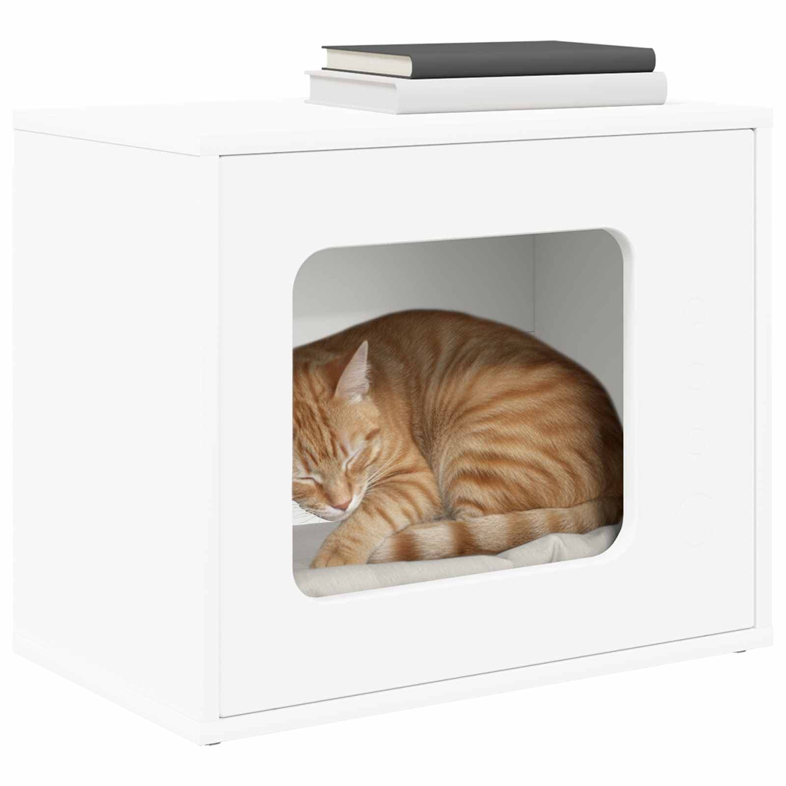 Casa per Gatti Bianco 51 x 30 x 42,5 cm Legno ingegnerizzato — miniatura 3 di 10