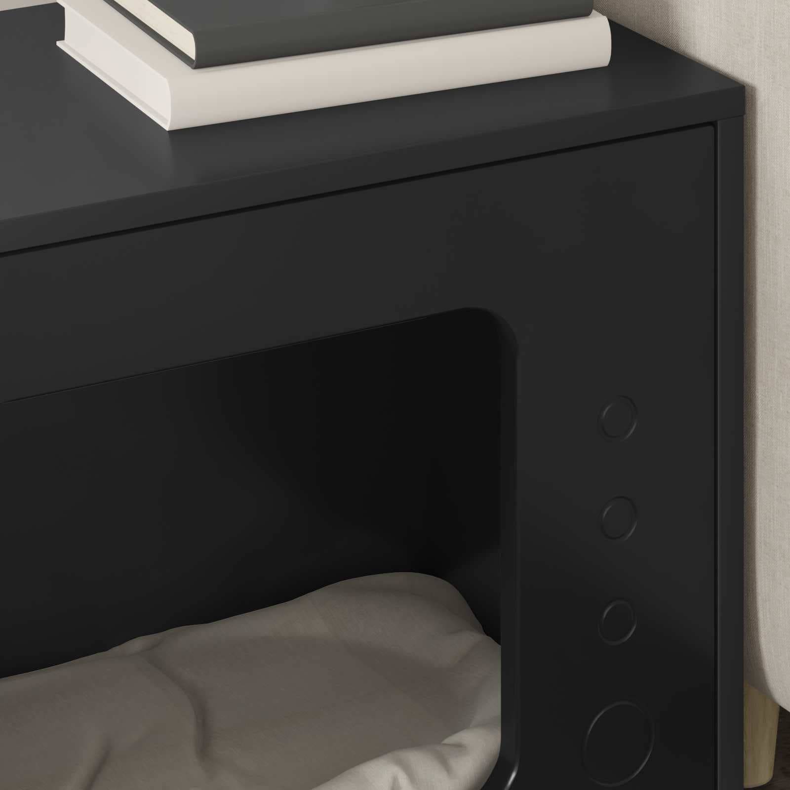 Casa per Gatti Nero 51 x 30 x 42,5 cm Legno ingegnerizzato — miniatura 4 di 10