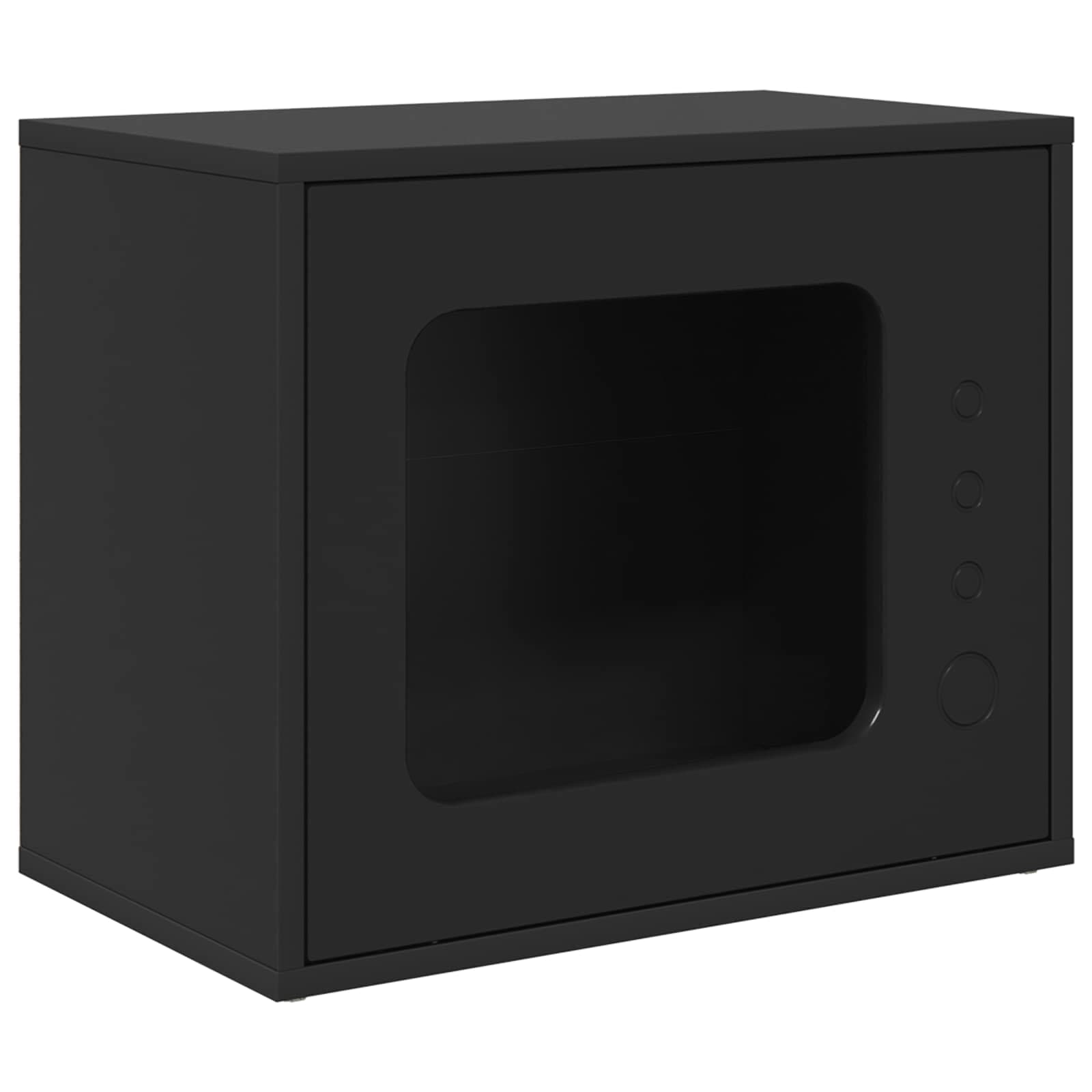 Casa per Gatti Nero 51 x 30 x 42,5 cm Legno ingegnerizzato — miniatura 2 di 10
