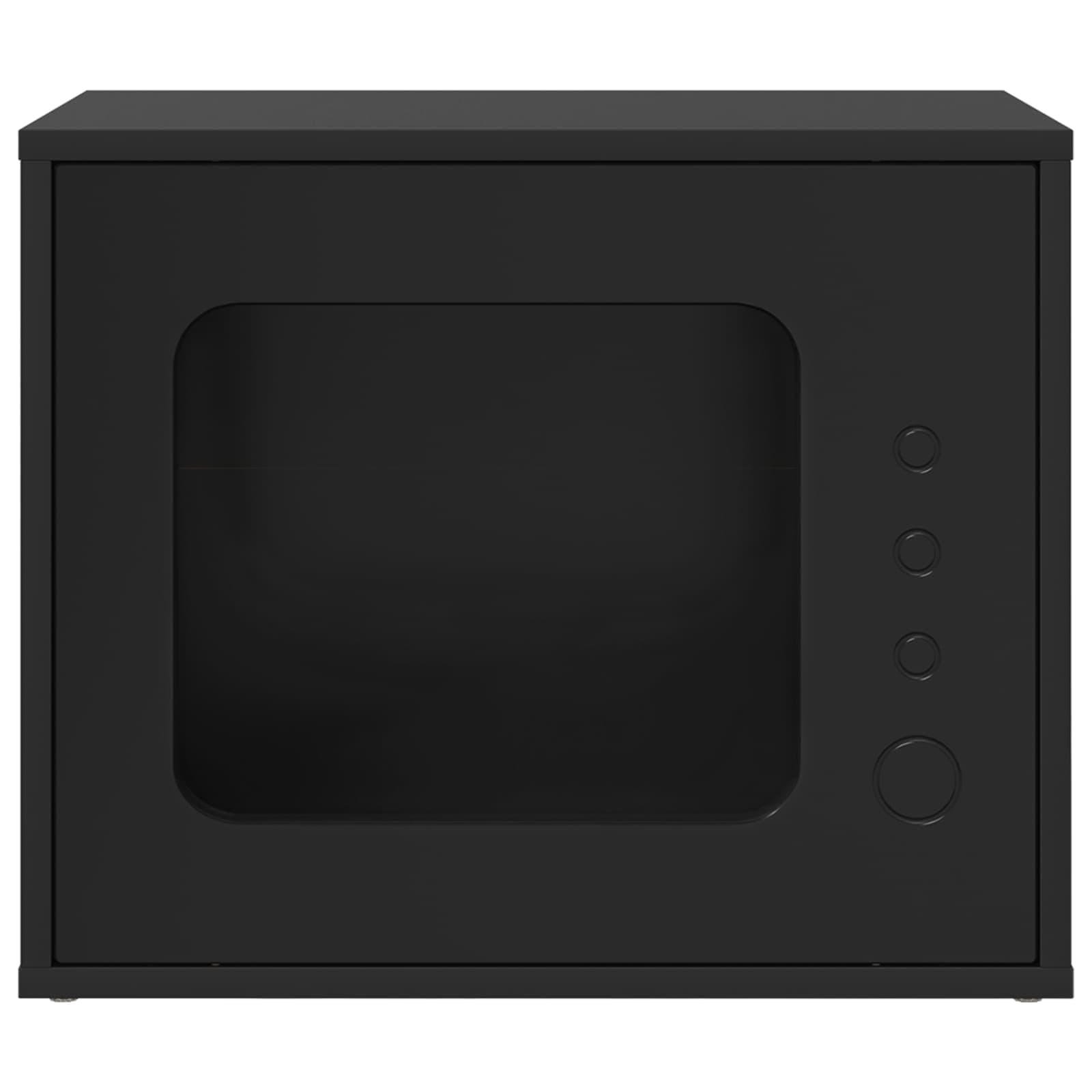 Casa per Gatti Nero 51 x 30 x 42,5 cm Legno ingegnerizzato — miniatura 5 di 10