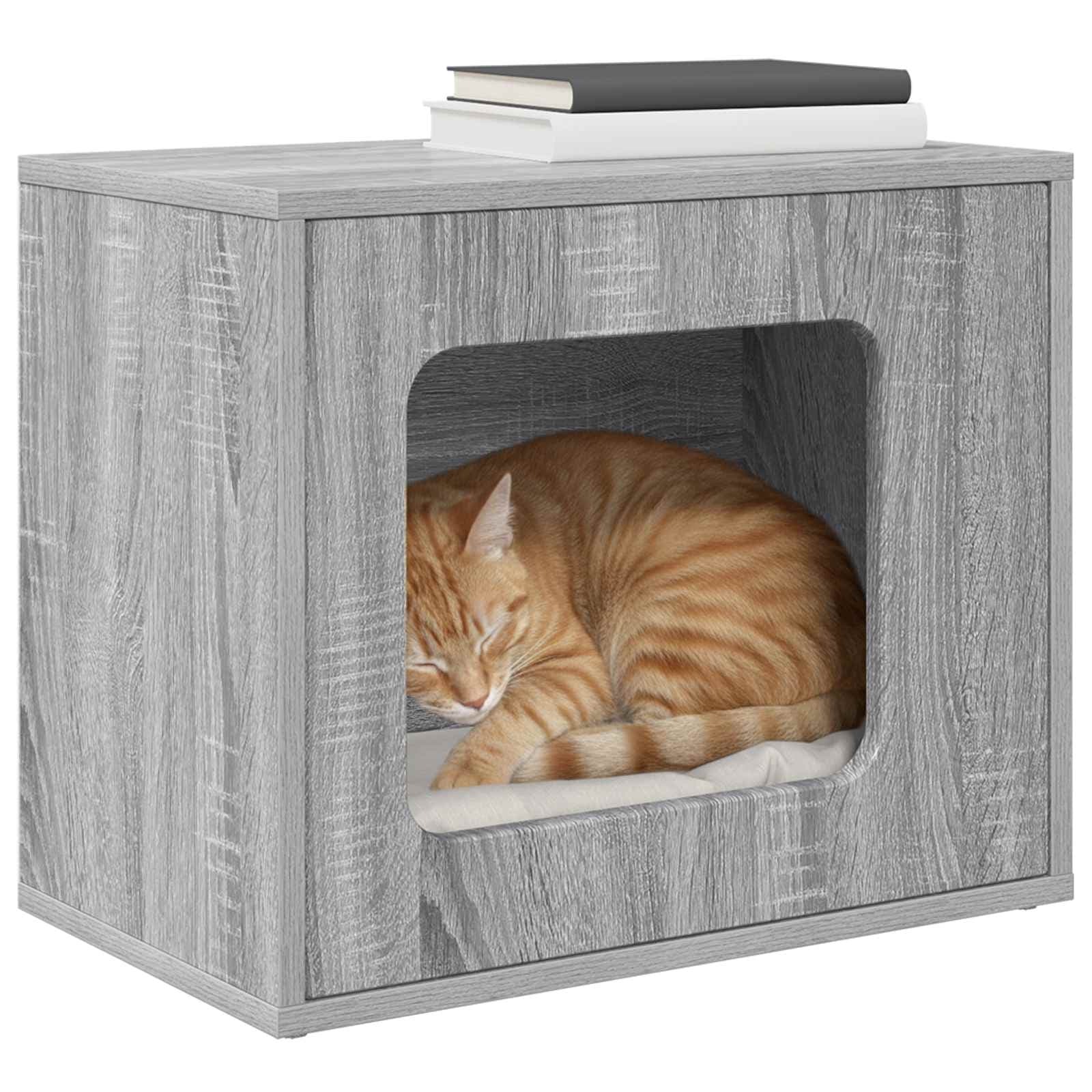 Casa per Gatti Grigio Sonoma 51 x 30 x 42,5 cm — miniatura 3 di 10