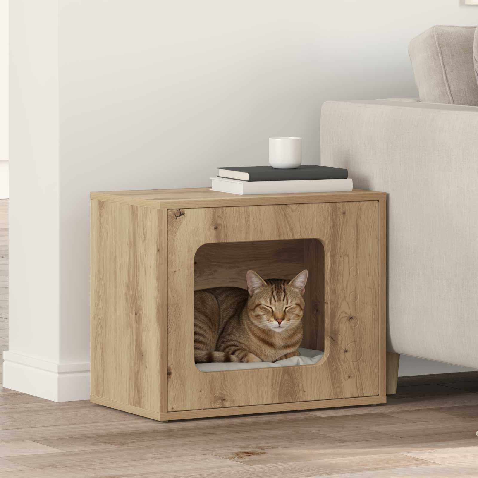 Casa per Gatti Rovere Artigianale 51 x 30 x 42,5 cm — miniatura 1 di 10