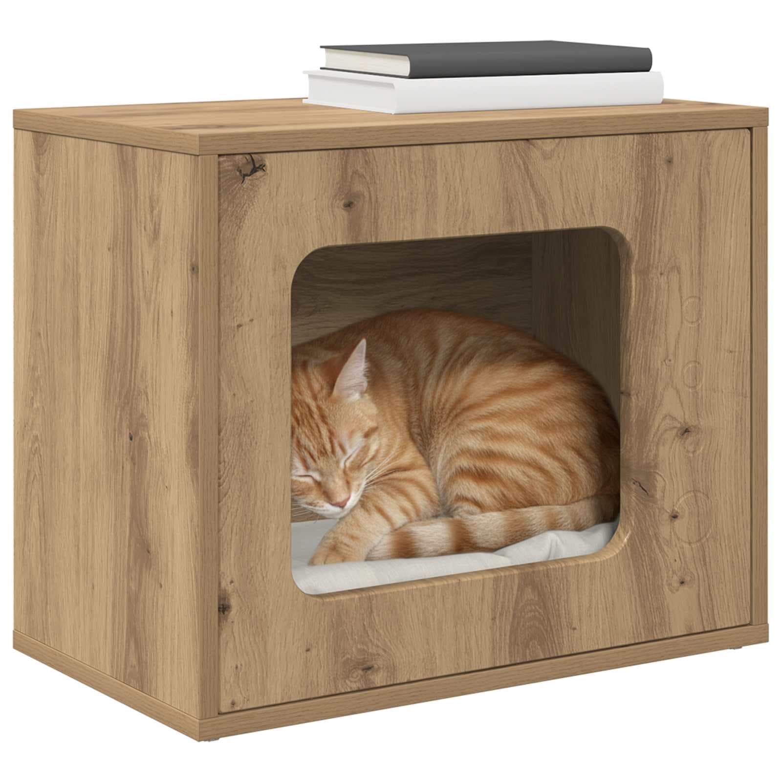 Casa per Gatti Rovere Artigianale 51 x 30 x 42,5 cm — miniatura 3 di 10