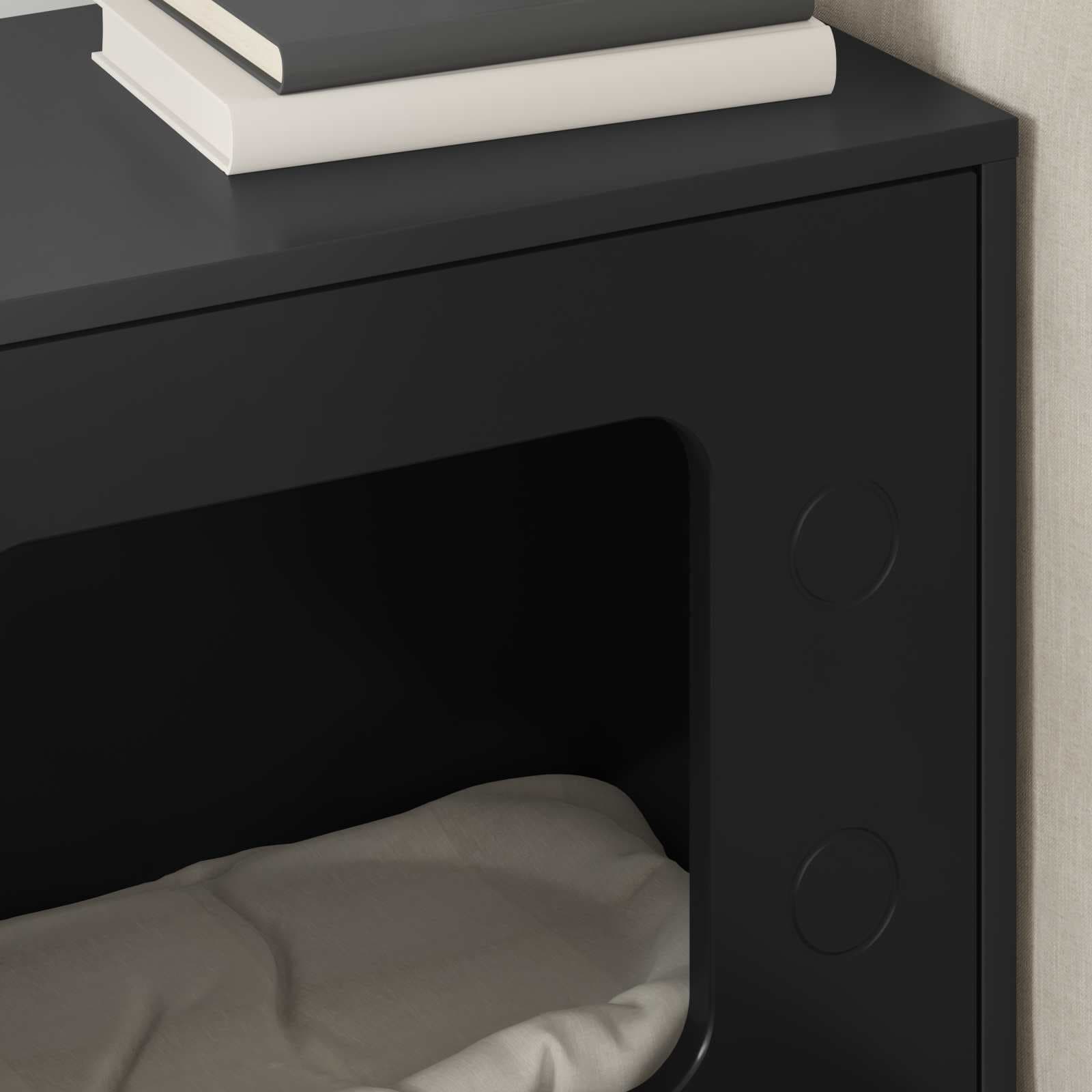 Casa per Gatti Nero 51 x 30 x 52 cm Legno ingegnerizzato — foto 4 di 10