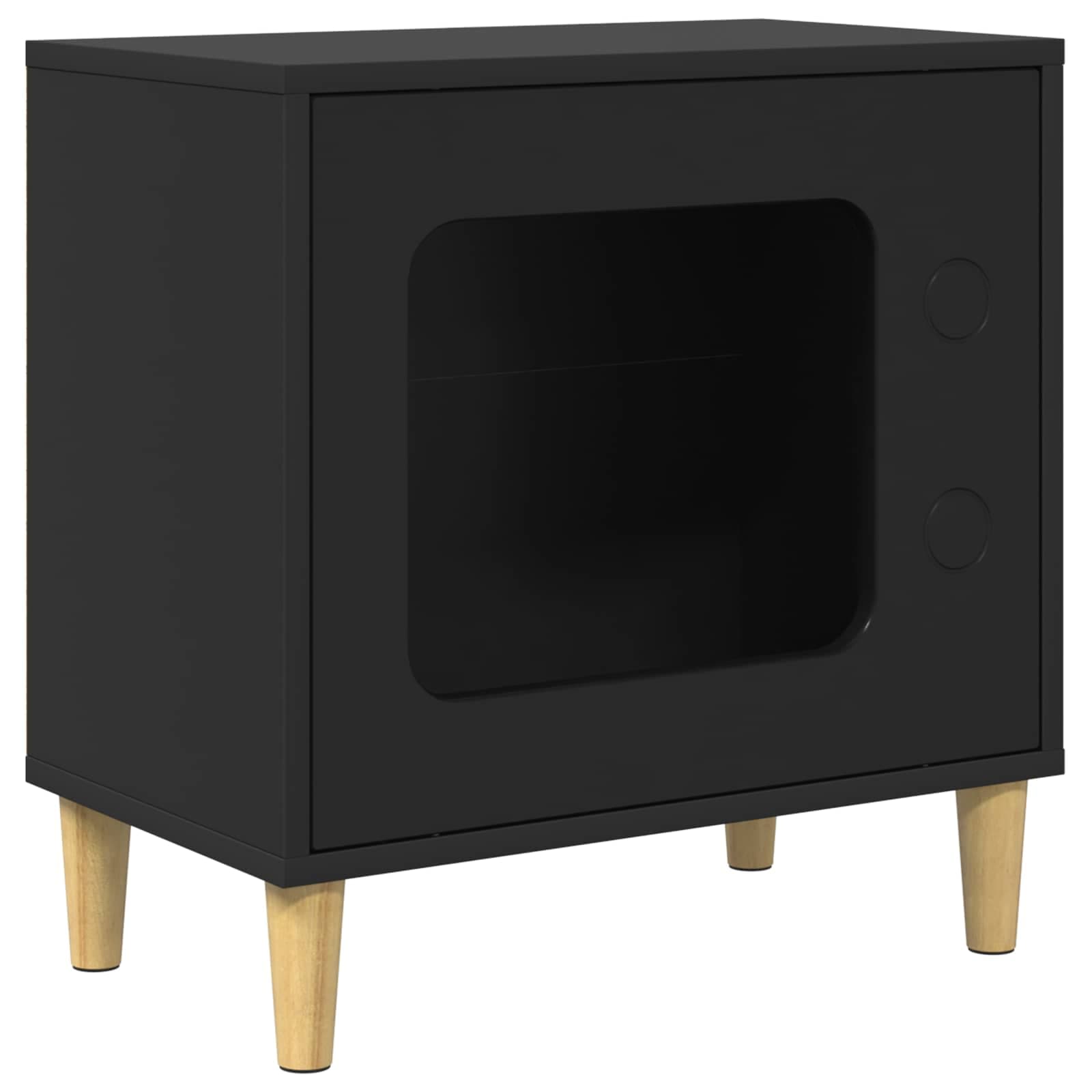 Casa per Gatti Nero 51 x 30 x 52 cm Legno ingegnerizzato — foto 2 di 10