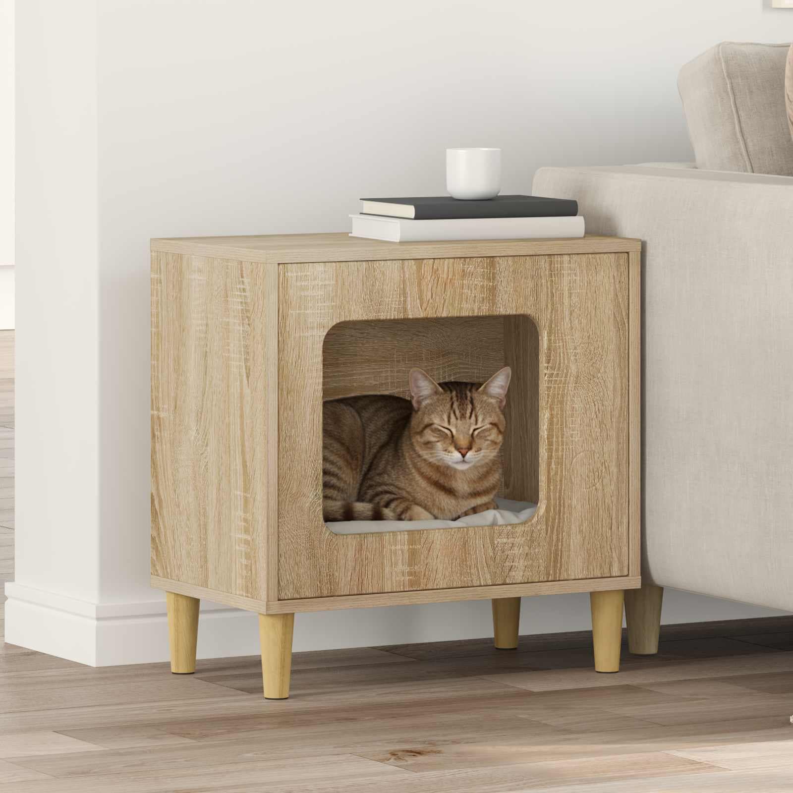 Casa per Gatti Sonoma 51 x 30 x 52 cm Legno ingegnerizzato — miniatura 1 di 10