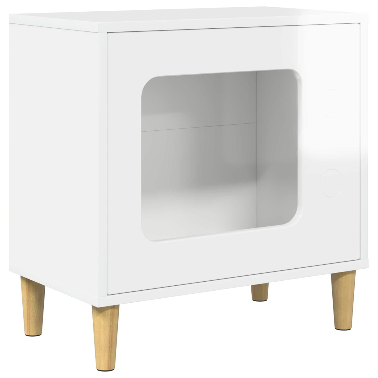 Casa per Gatti Bianco Lucido 51 x 30 x 52 cm — foto 2 di 10