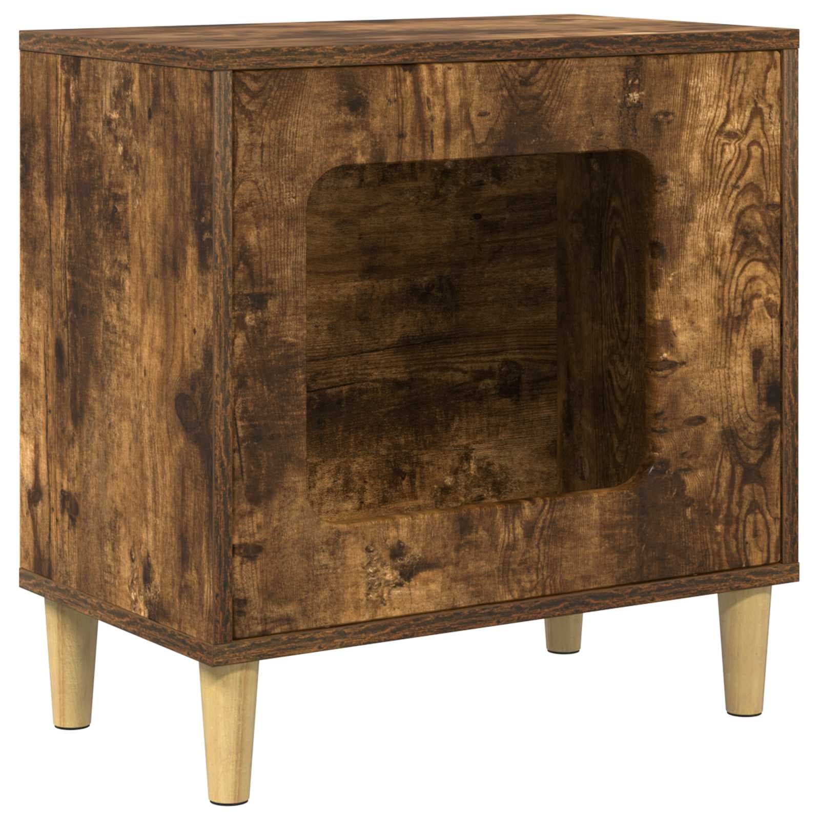 Casa per Gatti Rovere Fumo 51 x 30 x 52 cm Legno ingegnerizzato — foto 2 di 10