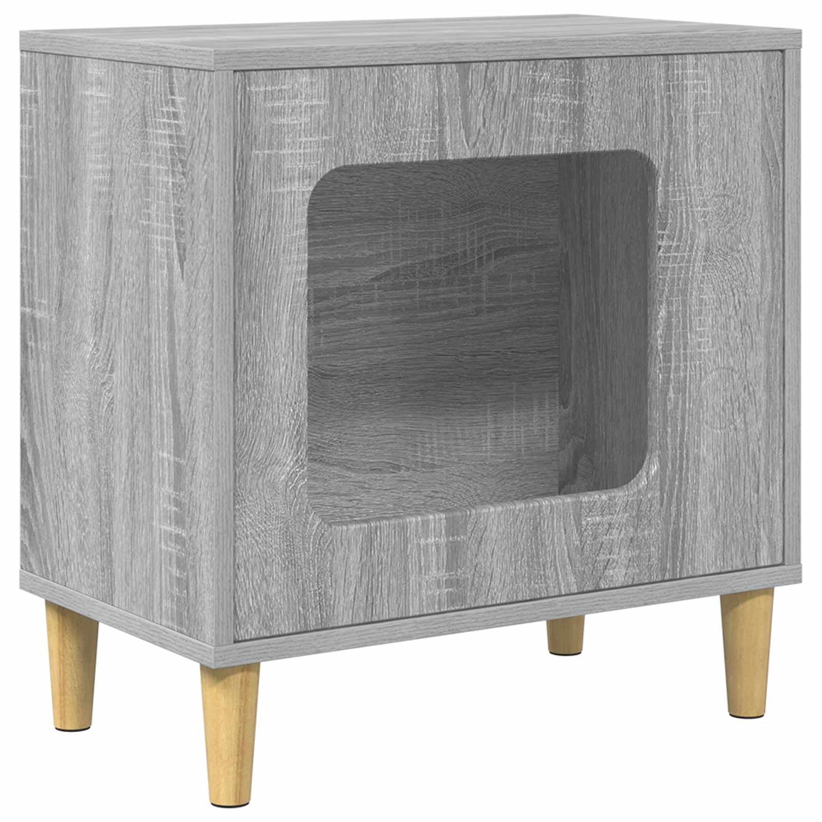 Casa per Gatti Sonoma grigio 51 x 30 x 52 cm — foto 2 di 10