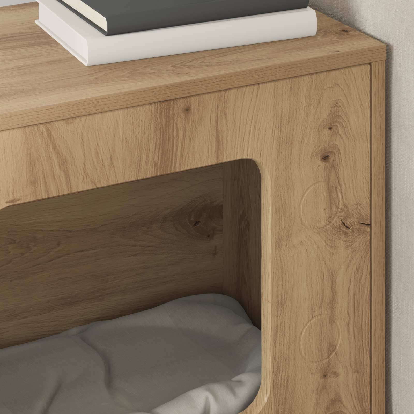 Casa per Gatti Rovere Artigianale 51 x 30 x 52 cm — foto 4 di 10