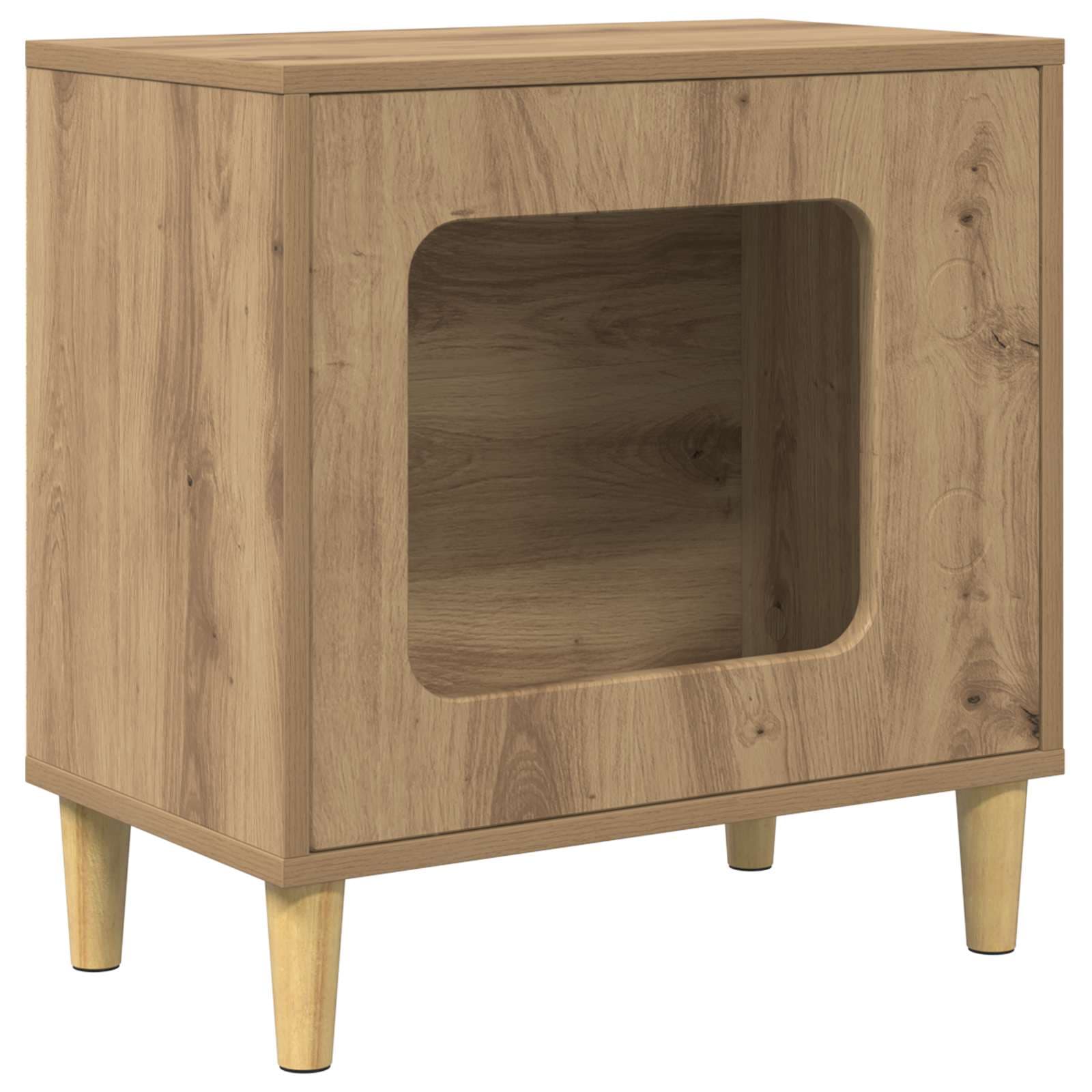 Casa per Gatti Rovere Artigianale 51 x 30 x 52 cm — foto 2 di 10