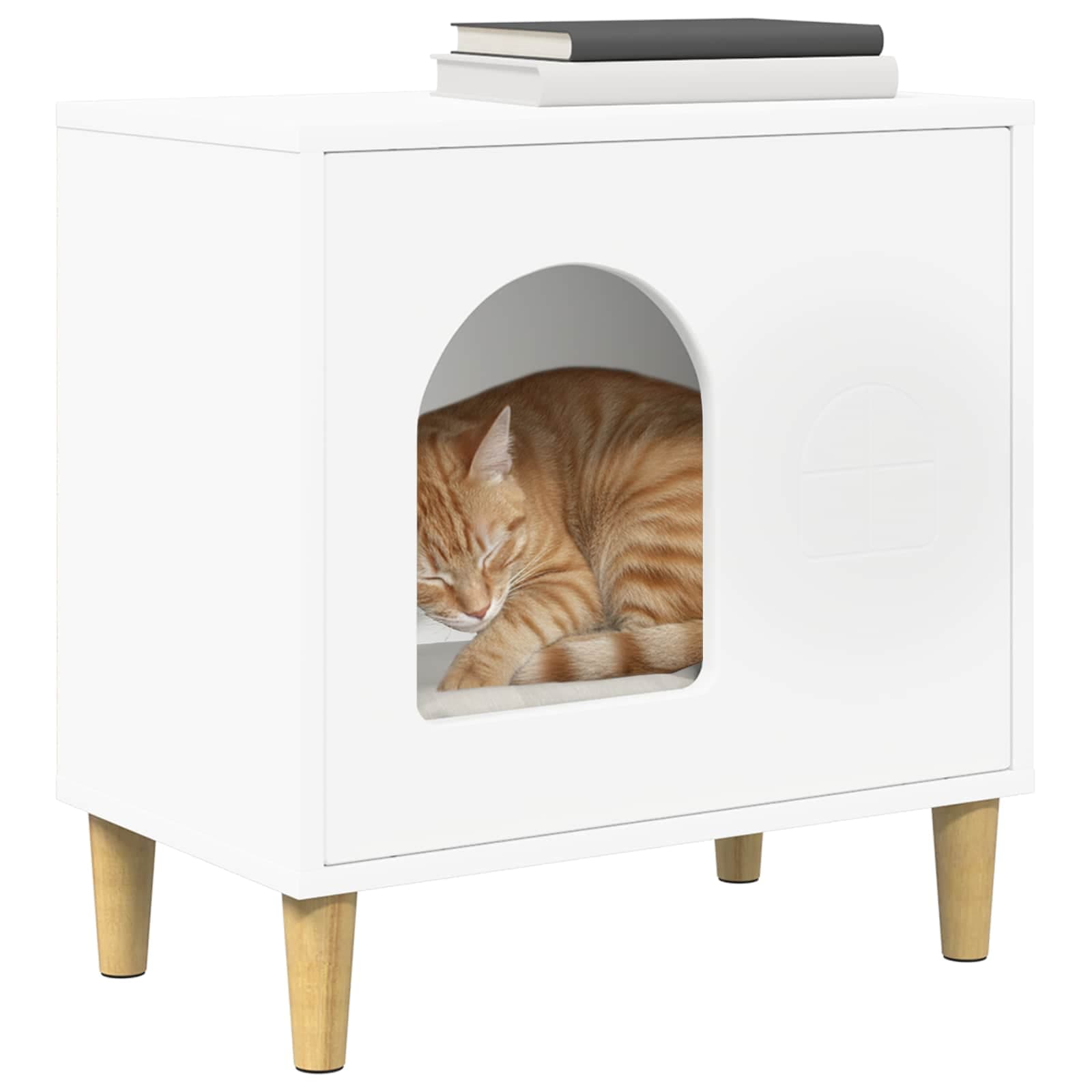 Casa per Gatti Bianco 51 x 30 x 52 cm Legno ingegnerizzato — miniatura 3 di 10